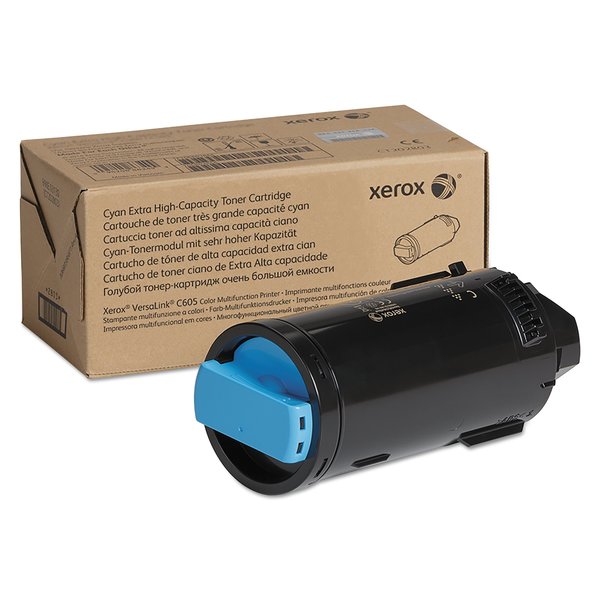 Xerox Extra High-Yield Toner, , 16,800 Page-Yield, Cyan 106R03928